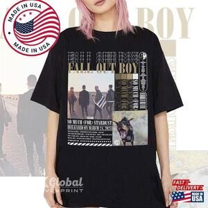 Fall Out Boy T-Shirt So Much For Stardust Music Shirt  Style   Unisex